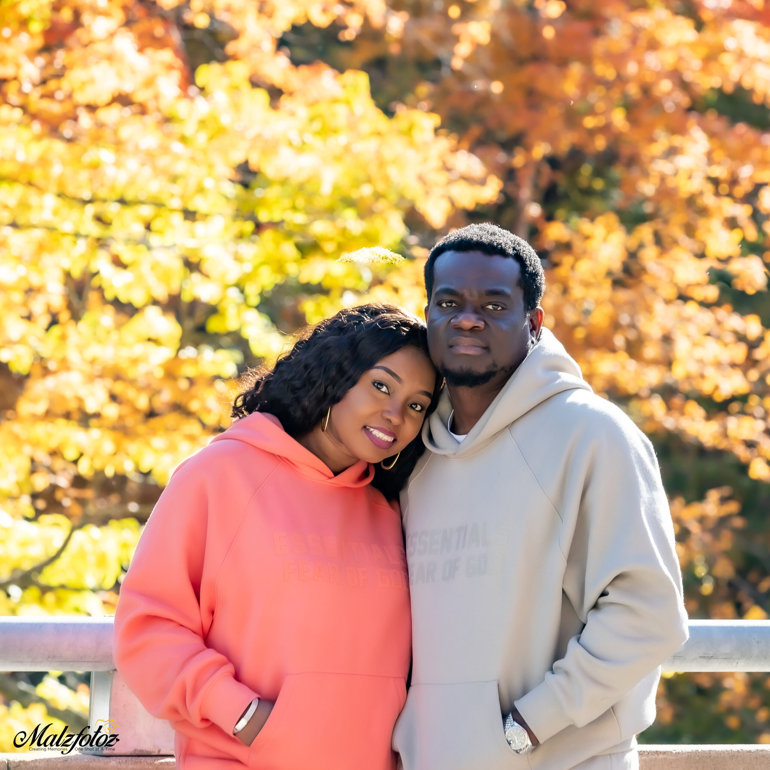 Image of a couple having a Fall photoshoot